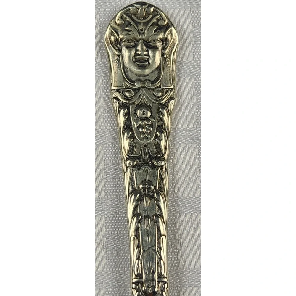 Mythologique Gorham Silver Knife Fish Knife Budda Medusa Devil Groutesq Face